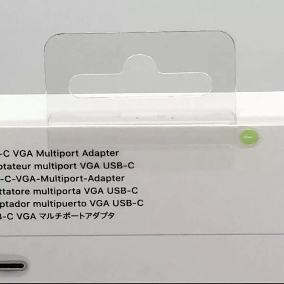 Apple USB-C VGA Multiport Adapter in White - AUTHENTIC + SEALED! - Picture 5 of 10